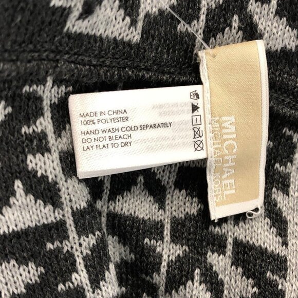 NWT Michael Kors Women's Grey Logo Scarf - Picture 4 of 4